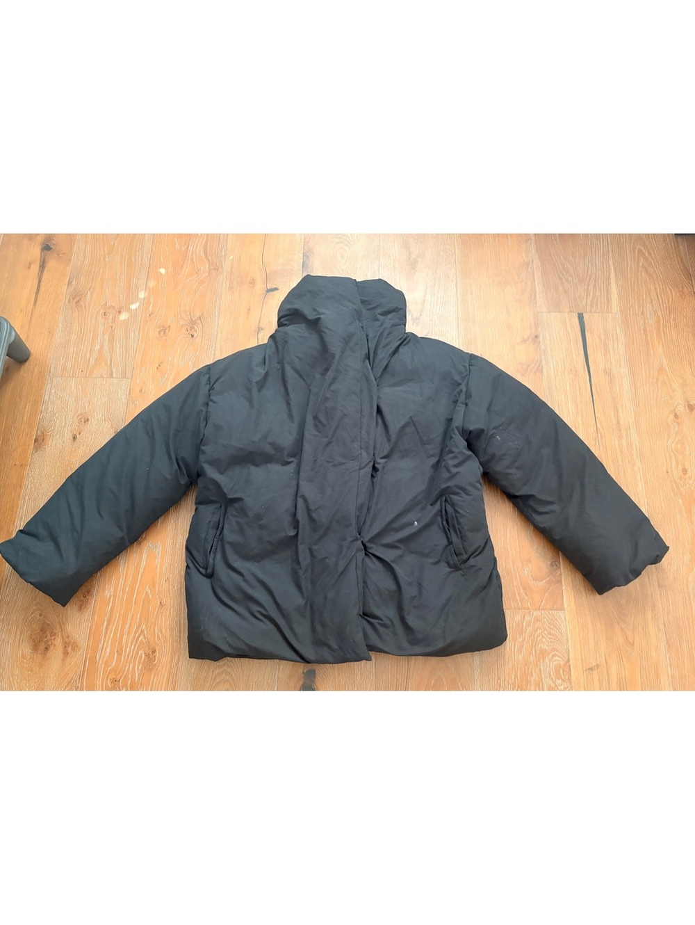 Toteme Annecy Black Down Quilted Jacket M - Flaw